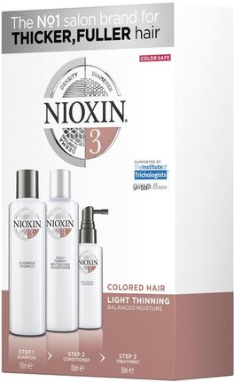 Nioxin System 3 SMALL Zestaw do włosów farbowanych i lekko przerzedzonych