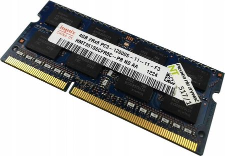 Pamięć RAM Hynix 4Gb Ddr3 So-Dimm 12800S 1600Mhz (HMT351S6CFR8CPB)