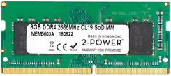 Pamięć RAM 2-Power  1X 8Gb 2-Power So-Dimm Ddr4 2666Mhz Pc4-21300 (MEM5603A)