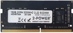 Pamięć RAM 2-Power  1X 16Gb 2-Power So-Dimm Ddr4 3200Mhz Pc4-25600 (MEM5704A)