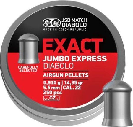 Jsb Śrut Diabolo Exact Jumbo Express 5,52Mm 250Szt (061-019)