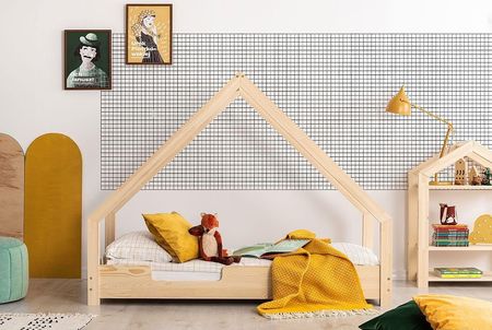 Elior Drewniane łóżko w formie domku Rosie 5S - 28 rozmiarów 80x150cm  