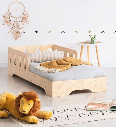 Elior Drewniane pojedyncze łóżko dziecięce 16 rozmiarów - Filo 5X 80x140cm  