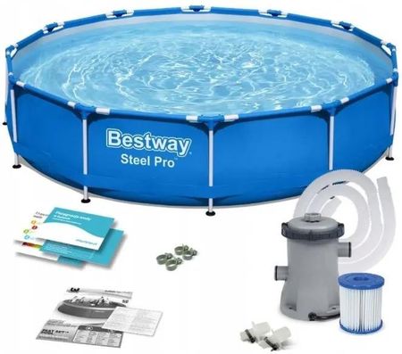 Basen Bestway Steel Pro 56706 366x76cm 3w1