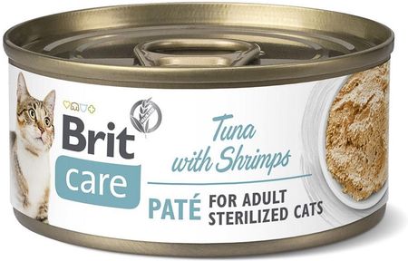 Brit Care Cat Sterilized Tuna Pate With Shrimps 6x70 g