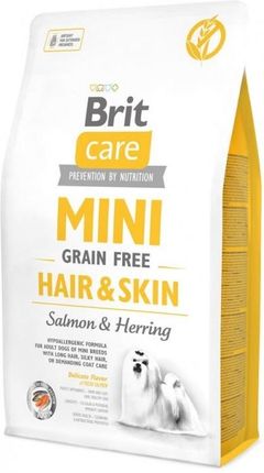 Brit Care Mini Grain Free Hair&Skin 2X2Kg