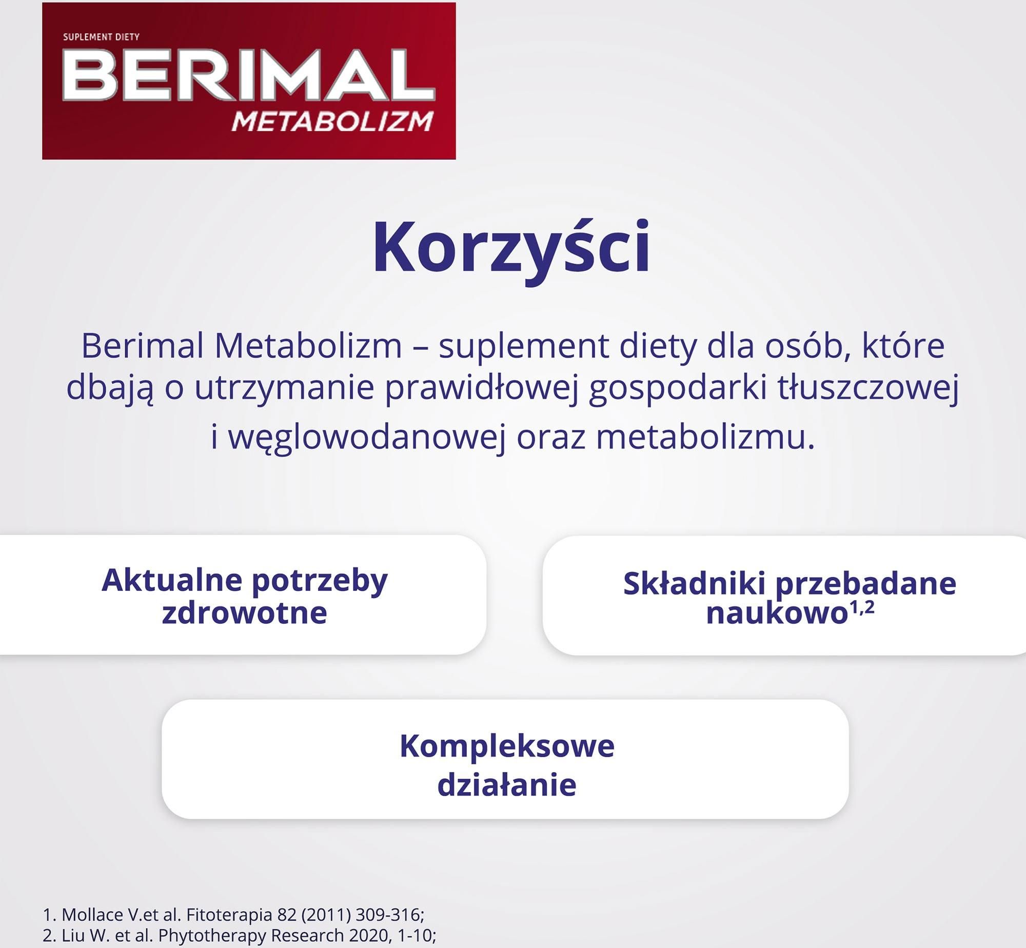 Berimal Metabolizm 30 kaps. - zdjęcie 3 Berimal Metabolizm 30 kaps.