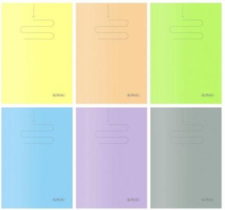 Herlitz Zeszyt A5/60 Linia Pastel Color Blocking 9583287 Opak 5Szt