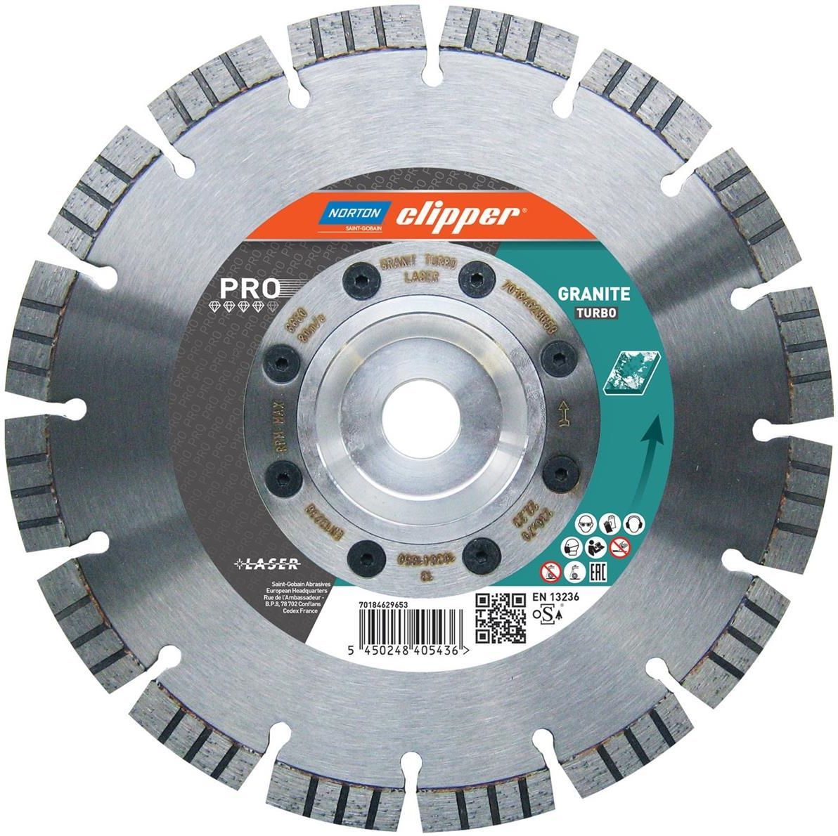 Tarcza Diamentowa Norton Clipper Tarcza Diamentowa Pro Granite Turbo tarcza-diamentowa-norton-clipper-tarcza-diamentowa-pro-granite-turbo