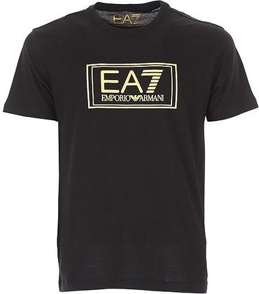 EMPORIO ARMANI EA7 luksusowy męski t shirt GOLD 2020