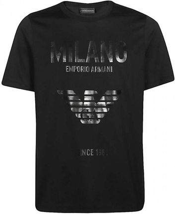 EMPORIO ARMANI luksusowy męski t shirt MILANO
