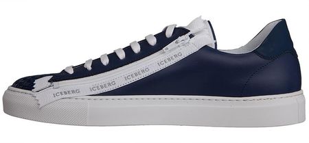 ICEBERG markowe włoskie buty sneakersy BLUE