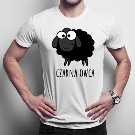 Czarna owca  męska koszulka na prezent