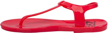 EMPORIO ARMANI EA7 markowe japonki sandały damskie RED