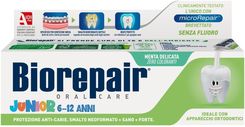 Zdjęcie Biorepair Junior Miętowa Pasta Do Zębów Dla Dzieci Bez Fluoru 6-12 Lat 75Ml - Trzcianka