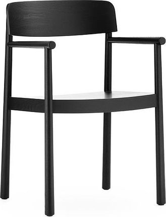 Normann Copenhagen Krzesło Timb czarne z podłokietnikami 1401619
