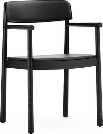 Normann Copenhagen Krzesło Timb czarne z podłokietnikami tapicerowane 1401621