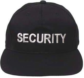 MFH czapka z daszkiem security, czarna