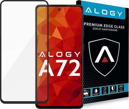 Alogy Szkło Full Glue case friendly do Samsung Galaxy A72 Czarne
