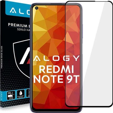 Alogy Szkło Full Glue case friendly do Xiaomi Redmi Note 9T Czarne