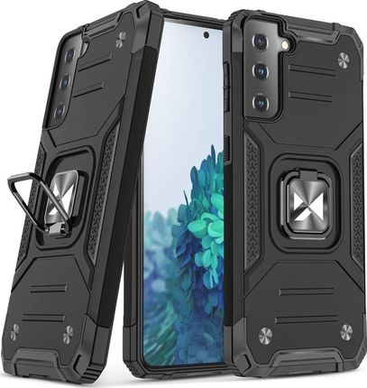 Wozinsky Ring Armor pancerne hybrydowe etui pokrowiec + magnetyczny uchwyt Samsung Galaxy S21 5G czarny