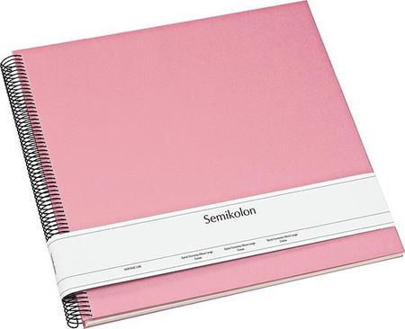 Semikolon Album na zdjęcia Uni Economy duży różowy z białymi kartami 364034