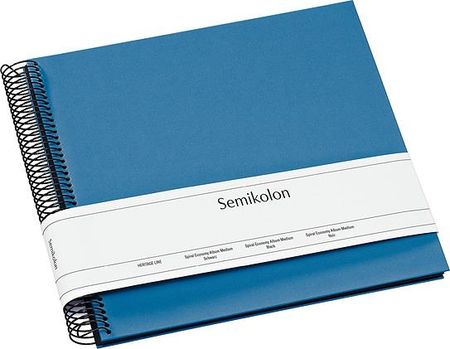 Semikolon Album na zdjęcia Uni Economy średni niebieski z czarnymi kartami 364030