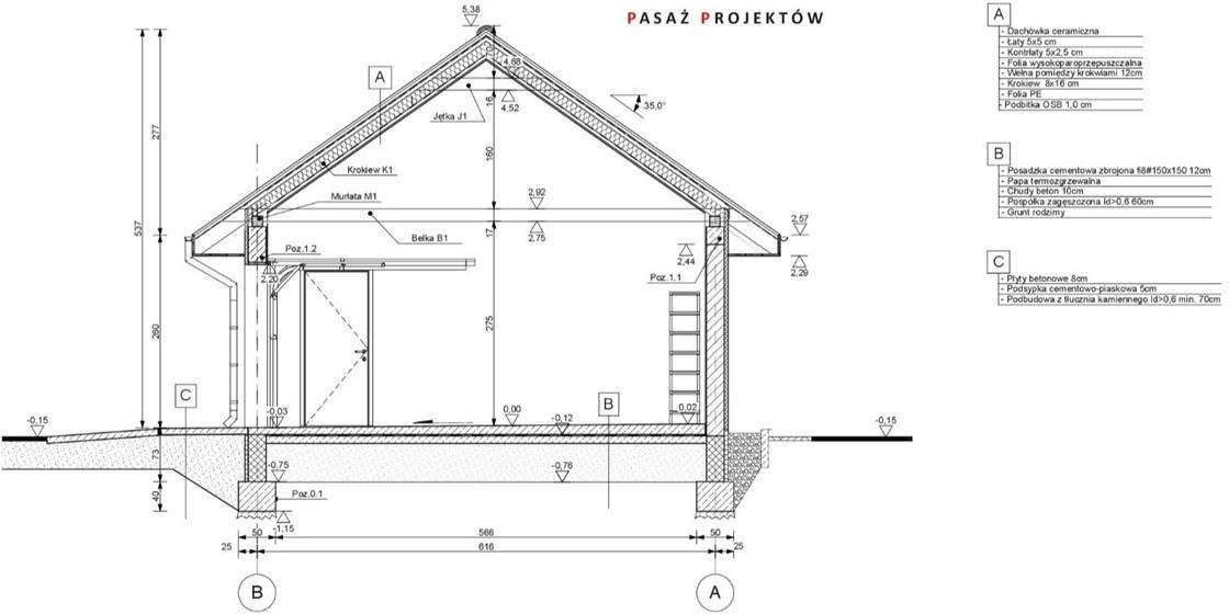 PROJEKT GARAŻU DWUSTANOWISKOWEGO G211