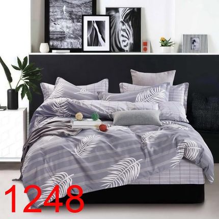 Cotton World Pościel 160x200 bawełniana dwustronna komplet 3 części 8063-1248