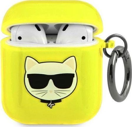 Etui Karl Lagerfeld KLA2UCHFY Apple AirPods cover żółty