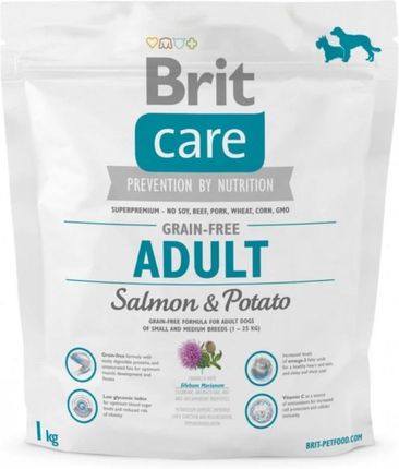 Brit Care Grain Free Adult Salmon&Potato 1Kg