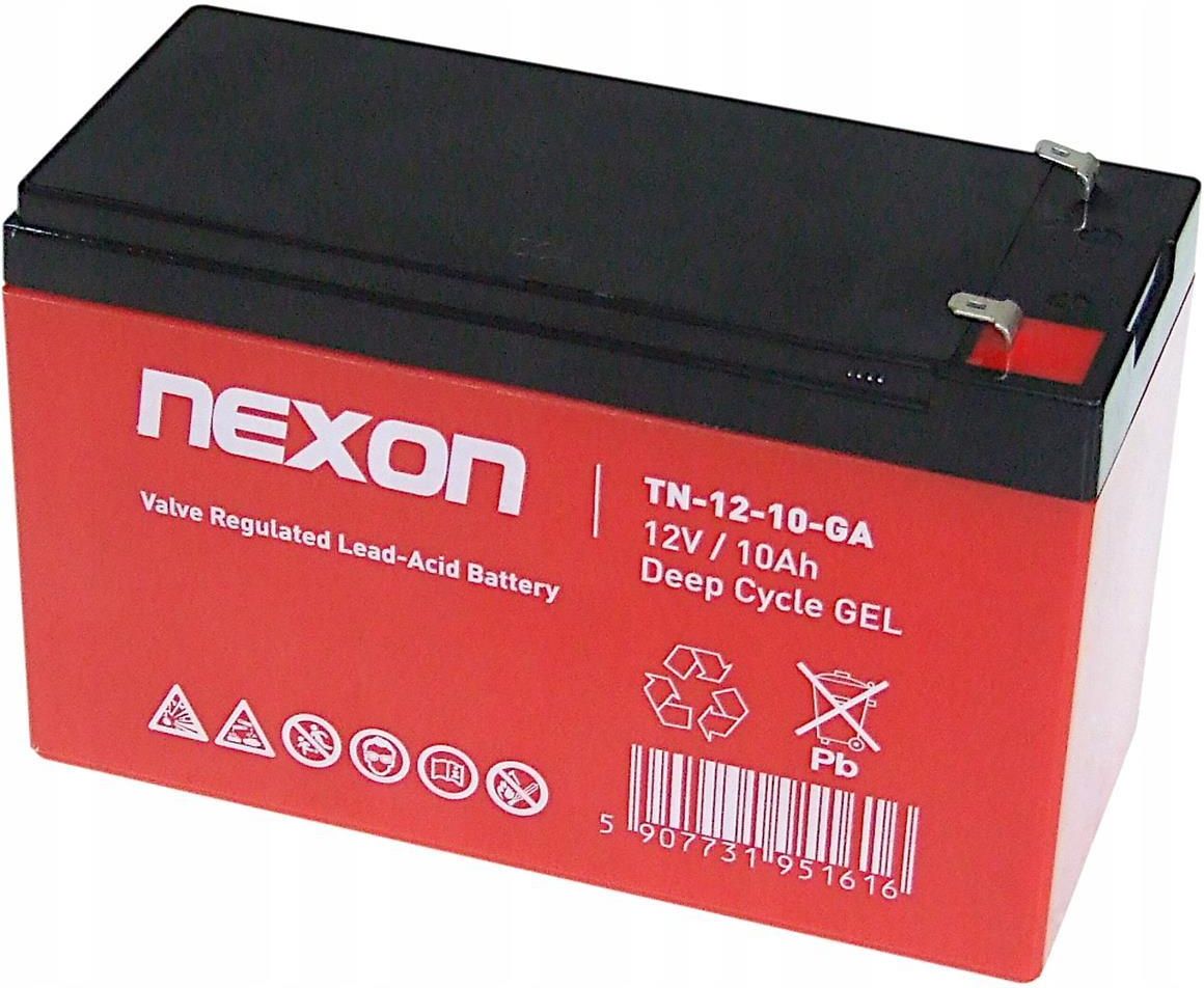 Akumulator GEL 12V 10Ah NEXON Deep Cycle