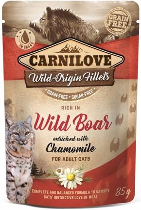 Carnilove Cat Pouch Wild Boar Chamomile 6X85G