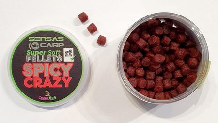 Sensas Pellets Super Soft 6Mm Spicy Crazy 60G Miękki