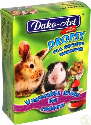 Dako-Art Dropsy Warzywne dla Gryzoni 75g