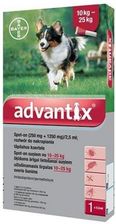 Bayer Advantix 1x2,5Ml Krople Przeciw Kleszczom Dla Psów O Wadze 10-25Kg