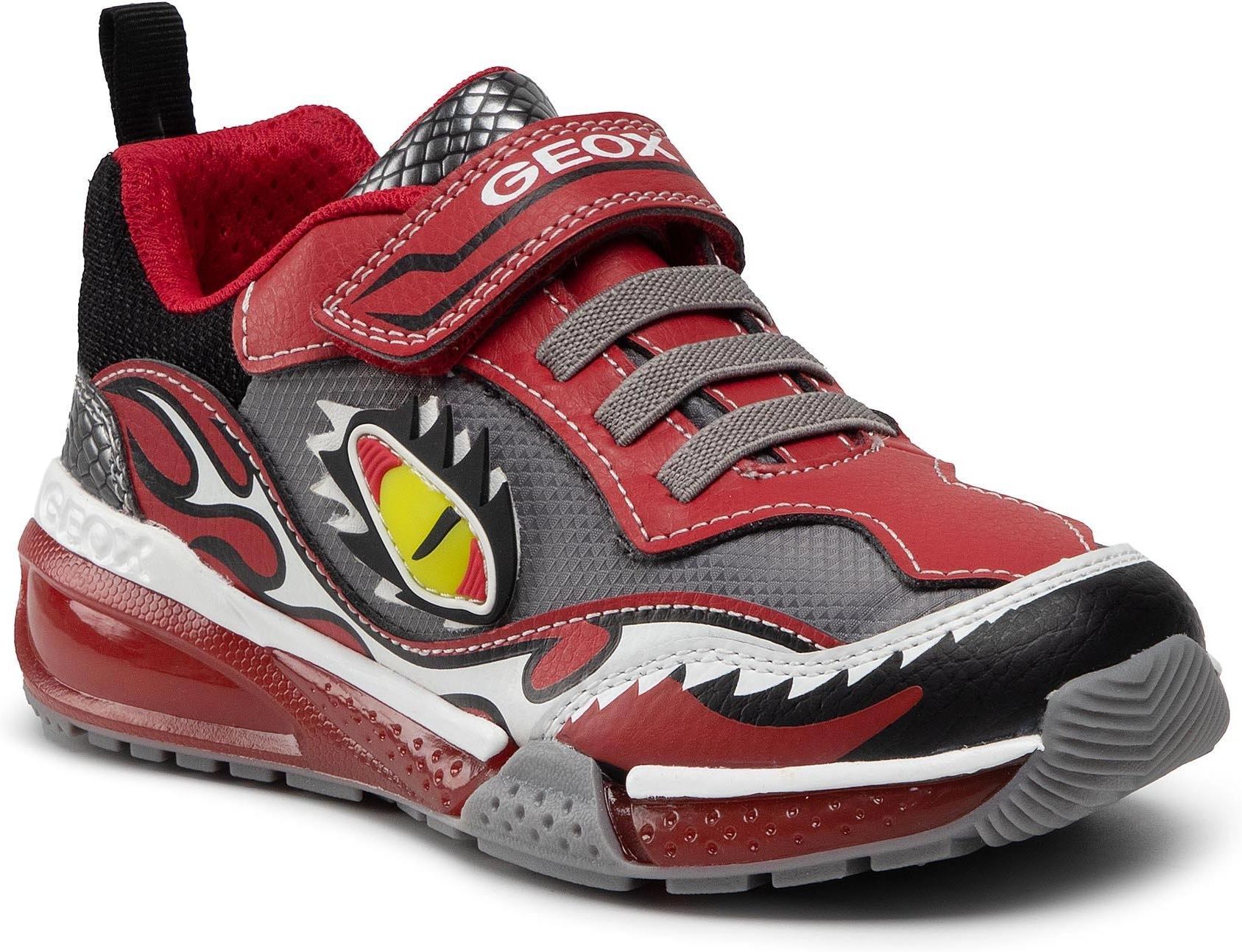 Geox Sneakersy - J Bayonyc B.B J16Feb 0Bu11 C0025 D Red/Grey - Ceny I ...