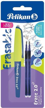 Pelikan Ag Długopis Wymazywalny Erase 2.0 + Wkłady Niebieski