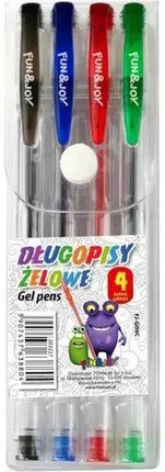 Titanum Długopis Żelowy 4 Kolory Fun&Joy 203227