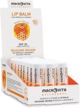 MACROVITA pomadka do ust z propolisem i witaminą E SPF20 APITERAPIA 4.8g