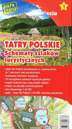 Tatry Polskie. Schematy szlaków turystycznych