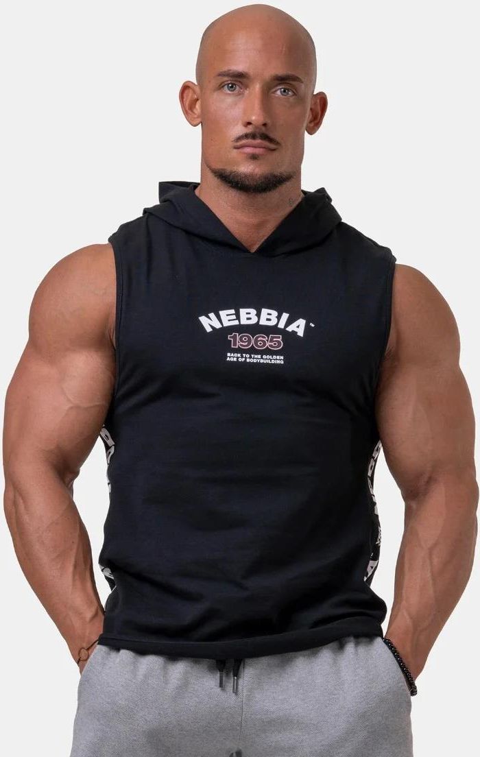 NEBBIA Men's Hooded Tank Top Black - Ceny i opinie - Ceneo.pl