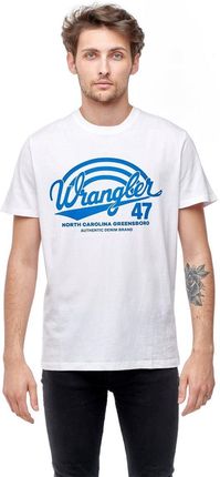 WRANGLER SS AMERICANA TEE WHITE W7F6FK989