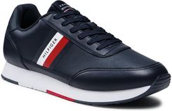 Trainers TOMMY HILFIGER - Essential Runner Stripes Leather FM0FM03744 White  YBR - Sneakers - Low shoes - Men's shoes | efootwear.eu