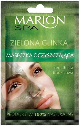 MARION Glinki do twarzy - Maseczka oczyszczająca Glinka zielona do cery tłustej i trądzikowej 8 g