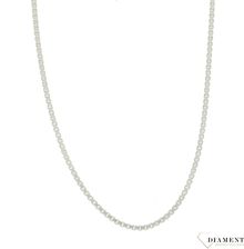 DIAMENT SREBRNY ŁAŃCUSZEK GRUBA KOSTKA 2 MM