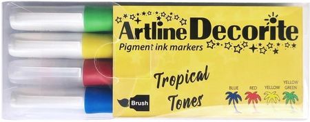Artline Markery Pędzelkowe Decorite Tropical Tones