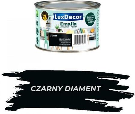 Luxdecor Emalia Akrylowa Czarny Diament 0,4L Połysk