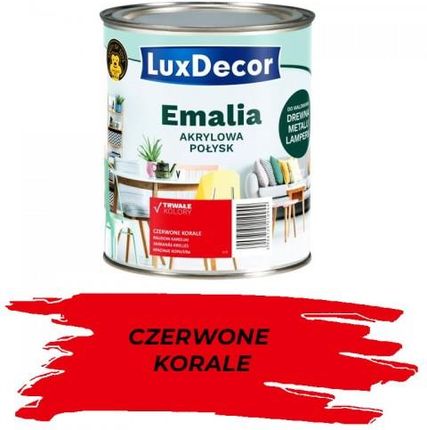 Luxdecor Emalia Akrylowa Czerwone Korale 0,75L Połysk