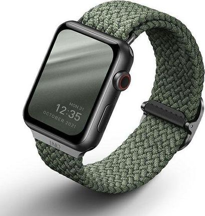 Uniq pasek Aspen Apple Watch 44/42mm Braided Zielony